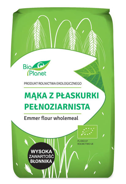 Mąka z Płaskurki Pełnoziarnista 500g - Bio Planet