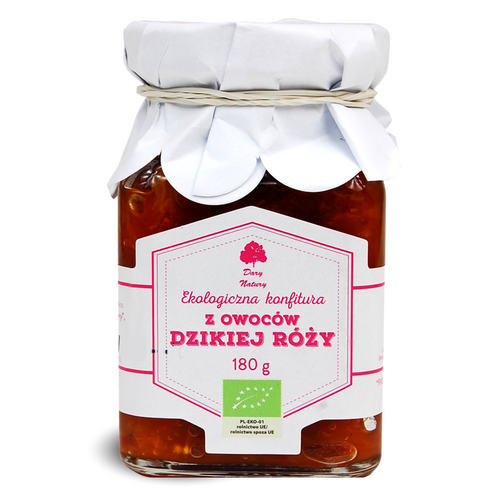Konfitura z owoców dzikiej róży 180 g - Dary Natury (EKO)