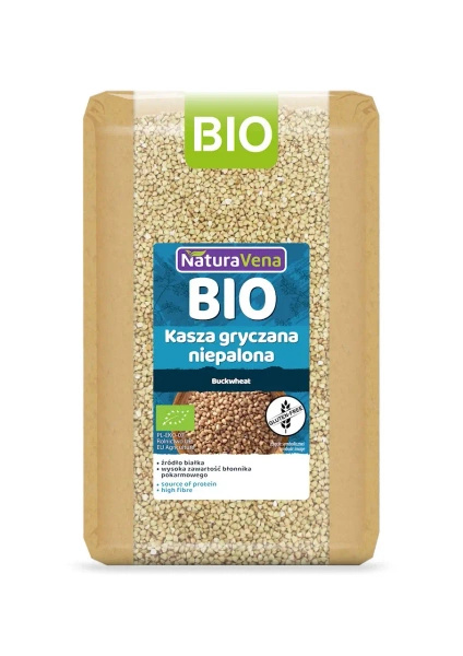 Kasza gryczana niepalona bezglutenowa 1 kg - Naturavena (EKO)