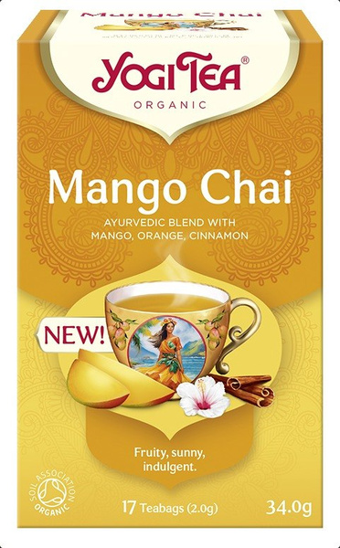 Herbatka mango chai 17 szt. 34 g - Yogi Tea (EKO)