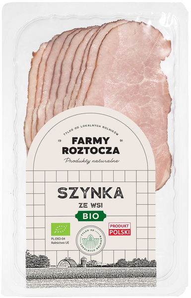 Szynka ze wsi plastry 100 g - Farmy Roztocza (EKO)