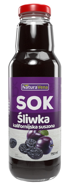 Sok Z Suszonych Śliwek Kalifornijskich 750 Ml  -  NATURAVENA