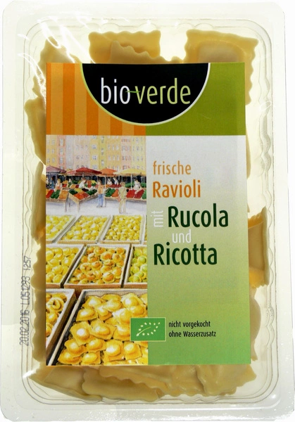 Ravioli Świeże z Rukolą i Ricottą 250g - Bio Verde