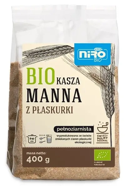 Kasza manna z płaskurki 400 g - Niro (EKO)