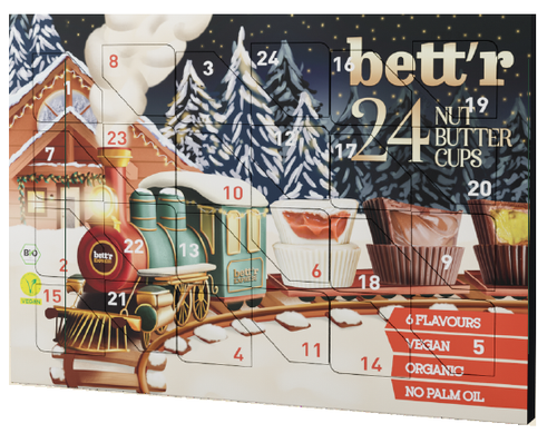 Kalendarz adwentowy: pralinki mix (24 x 13 g) 312 g - bett'r (EKO)