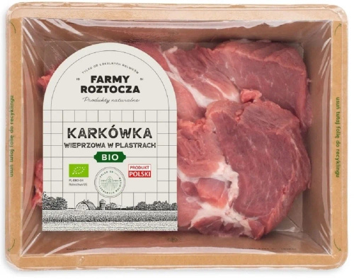 Ekologiczna karkówka krojona surowa (ok. 300 g) - Farmy Roztocza (EKO)