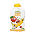 Mus do wyciskania banan jabłko truskawka malina bez dodatku cukru bezglutenowy od 6 msc. 100 g - Freche Freunde (BIO)