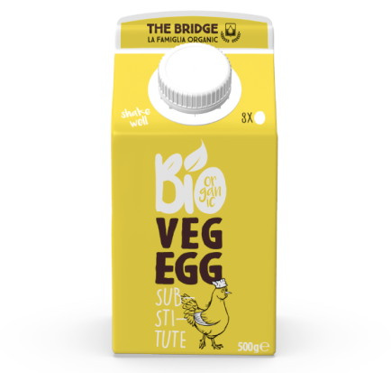 Roślinny zamiennik 8 jaj w płynie bezglutenowy 500 g - The Bridge (EKO)