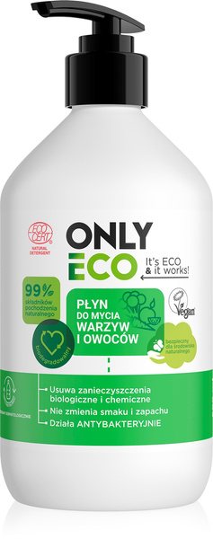 Płyn Do Mycia Owoców I Warzyw 500 Ml  -  ONLY ECO