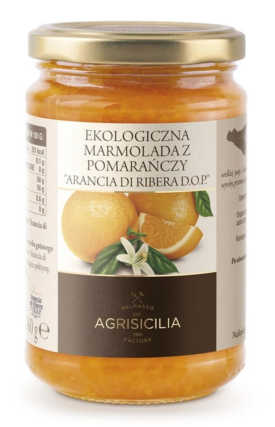 Marmolada Z Pomarańczy Bio 360 G  -  AGRISICILIA