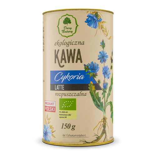 KAWA Z KORZENIEM CYKORII LATTE BIO 150 g - DARY NATURY