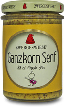 MUSZTARDA Z CAŁYMI ZIARNAMI BEZGLUTENOWA BIO 160 ml - ZWERGENWIESE