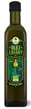 Olej lniany tłoczony na zimno 500 ml - Dary Natury (BIO)