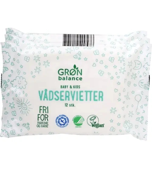 Chusteczki nawilżane dla niemowląt i dzieci 56 szt. - GRON balance