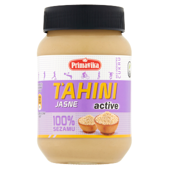 Tahini jasne active (pasta sezamowa) bezglutenowe 460 g - Primavika