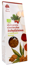 Ciastka żołędziowe z nasionami konopi 100 g - dary natury (EKO)