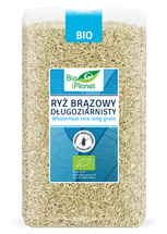 Ryż Brązowy Długoziarnisty 1kg - Bio Planet - EKO