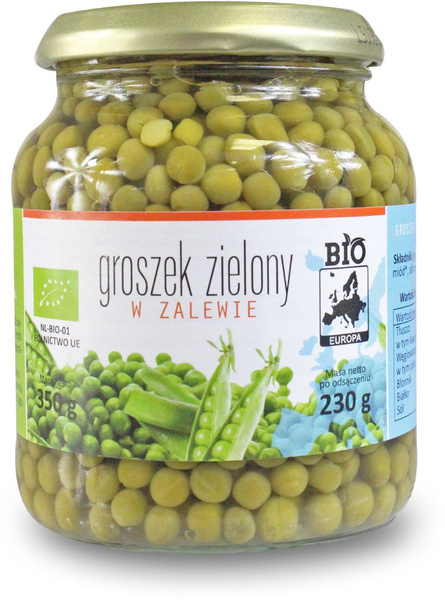 Groszek zielony w zalewie 350 g (230 g) - Bio Planet (BIO)