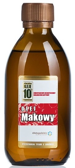 Olej Makowy Tłoczony Na Zimno 250 Ml  -  ZŁOTO POLSKIE