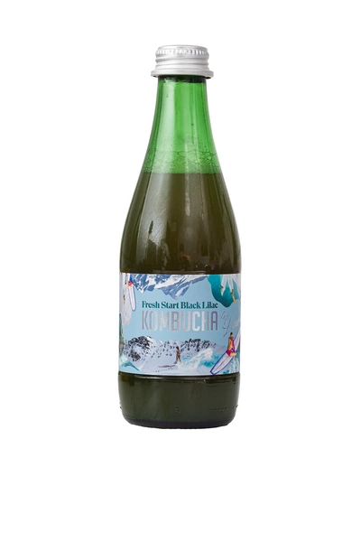 Kombucha O Smaku Kwiatów Czarnego Bzu (Fresh Start Black Lilac) Bio 330 Ml - Kombucha By Laurent