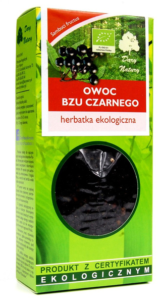 Herbatka owoc czarnego bzu 100 g - Dary Natury (EKO)