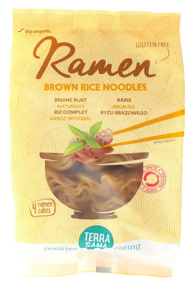 Makaron ramen ryżowy razowy bezglutenowy 280 g - Terrasana (EKO)