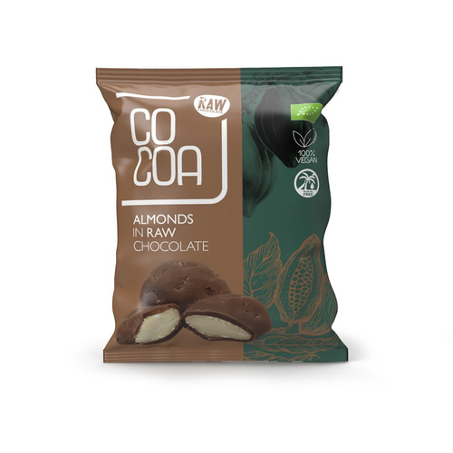 Migdały w Surowej Czekoladzie 70g - COCOA EKO