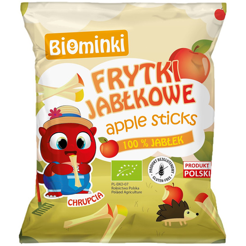 Frytki jabłkowe bezglutenowe 40 g - Biominki (EKO)