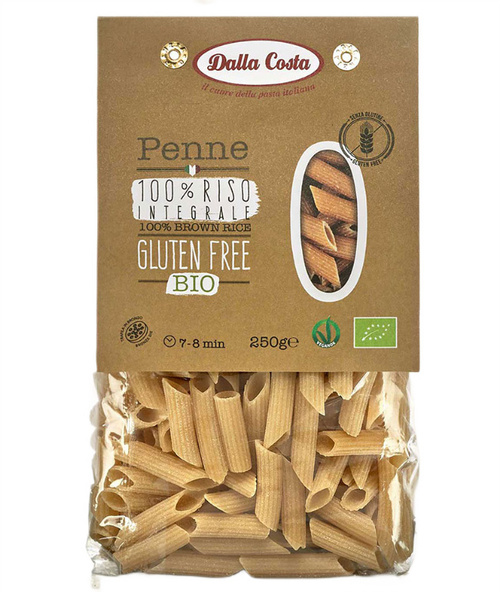 Makaron ryżowy razowy penne bezglutenowy 250 g - Dalla Costa (EKO)