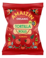 Chipsy tortilla kukurydziane pomidorowe bezglutenowe 100 g - Amaizin (BIO)