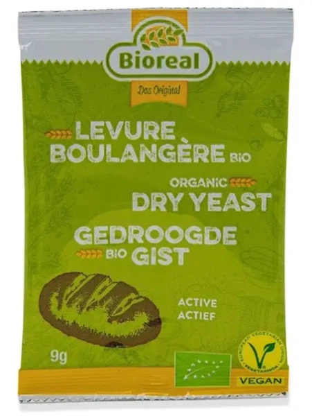 Drożdże aktywne suszone 9 g - Bioreal (EKO)