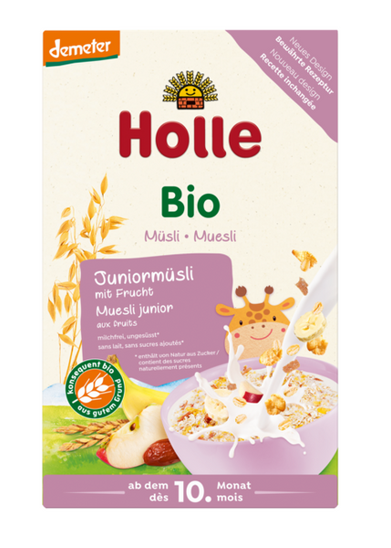 Musli dla dzieci junior z owocami od 10 msc. demeter 250 g - Holle (BIO)