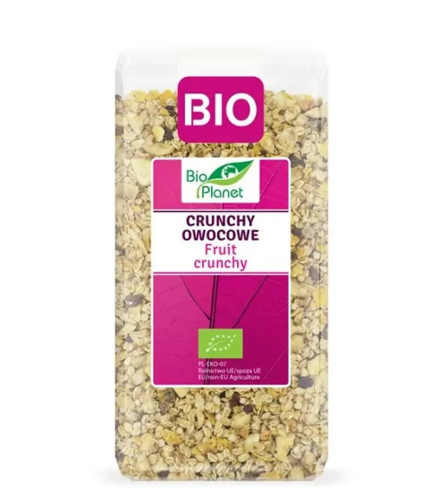 Crunchy owocowe 250 g - Bio Planet (EKO)