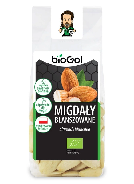Migdały Blanszowane Bio 100 G  -  BIOGOL