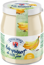 Jogurt bananowy z mleka siennego bezglutenowy 150 g - Sterzing-Vipiteno (BIO)