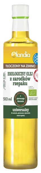 Olej Rzepakowy Uniwersalny 500ml EKO - BIO  - Olandia