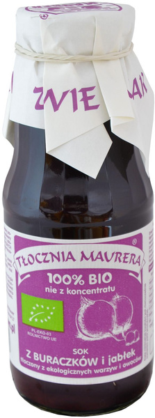 Sok buraczkowy z jabłkiem NFC 300 ml - Tłocznia Maurera (BIO)