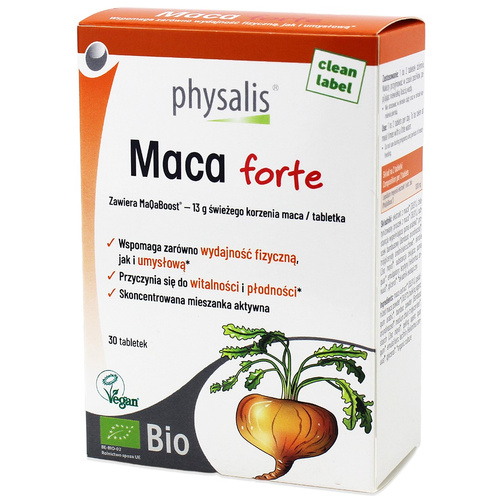 Maca forte 30 szt. - Physalis (EKO)