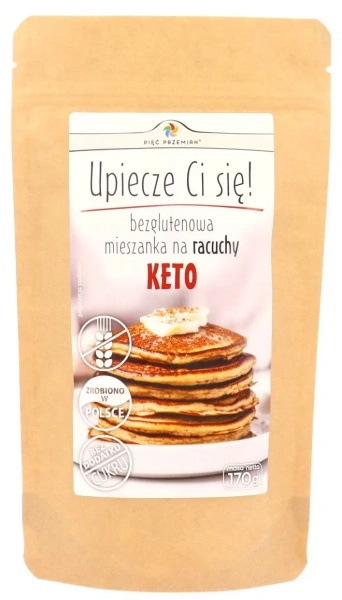 Mieszanka do wypieku racuchów bezglutenowa KETO 170 g - Pięć Przemian