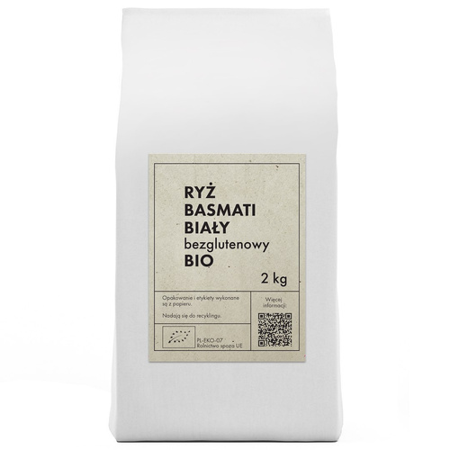 Ryż basmati biały bezglutenowy 2 kg - The Planet (EKO)
