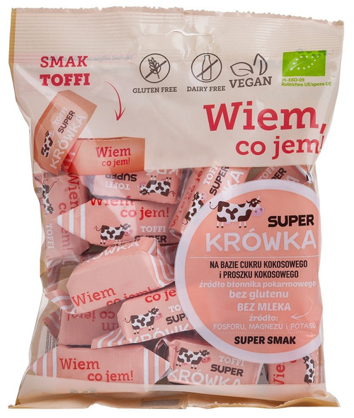 KRÓWKI O SMAKU TOFFI BEZGLUTENOWE BIO 150 g - ME GUSTO (SUPER KRÓWKA)