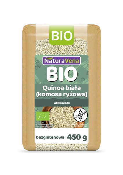 Quinoa biała komosa ryżowa bezglutenowa 450 g - Naturavena (EKO)