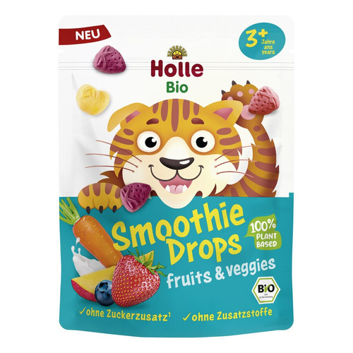 Chrupki owocowo warzywne liofilizowane do smoothie bez dodatku cukru od 3 lat 15 g - Holle (EKO)