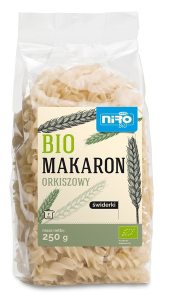 Makaron świderki orkiszowy 250 g - Niro (BIO)