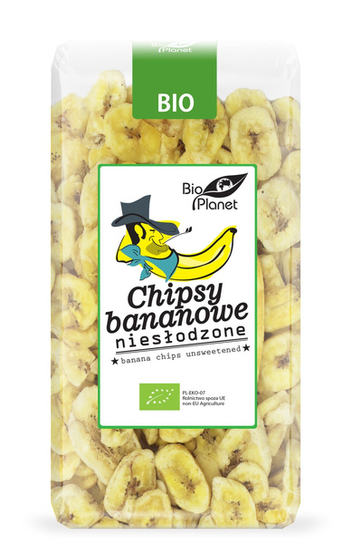 Chipsy bananowe niesłodzone 350 g - Bio Planet (BIO)