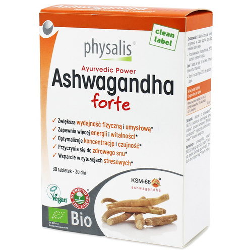 Ashwagandha forte 30 szt. - Physalis (EKO)