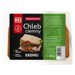 Chleb Ciemny Kromki Bezglutenowy 200g - NaturaVena