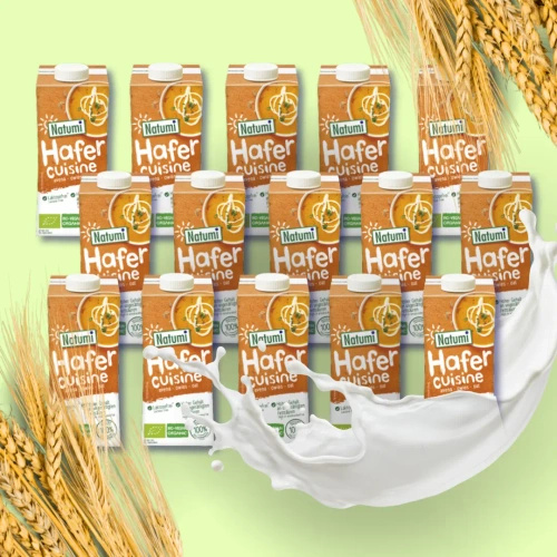 Krem owsiany do gotowania i pieczenia bez dodatku cukru 15 x 200 ml - Natumi (EKO)