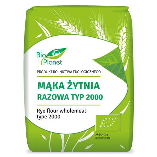 Mąka żytnia razowa (typ 2000) 1 kg - Bio Planet (BIO)