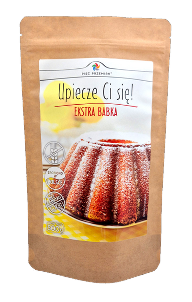 Mieszanka do wypieku babki bezglutenowa 500 g - Pięć Przemian (EKO)